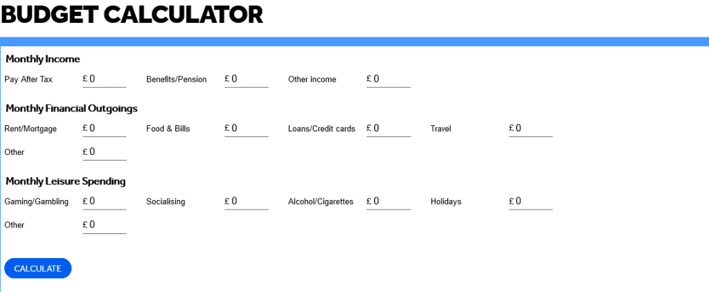 Gambling Budget Calculator for Responsible Gambling