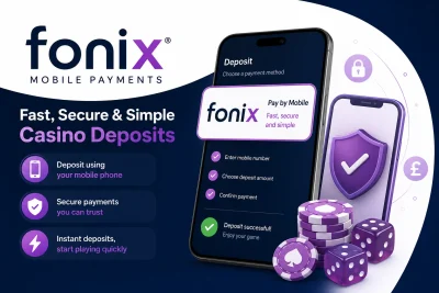 Fonix casino deposits using mobile phone billing at UK online casinos